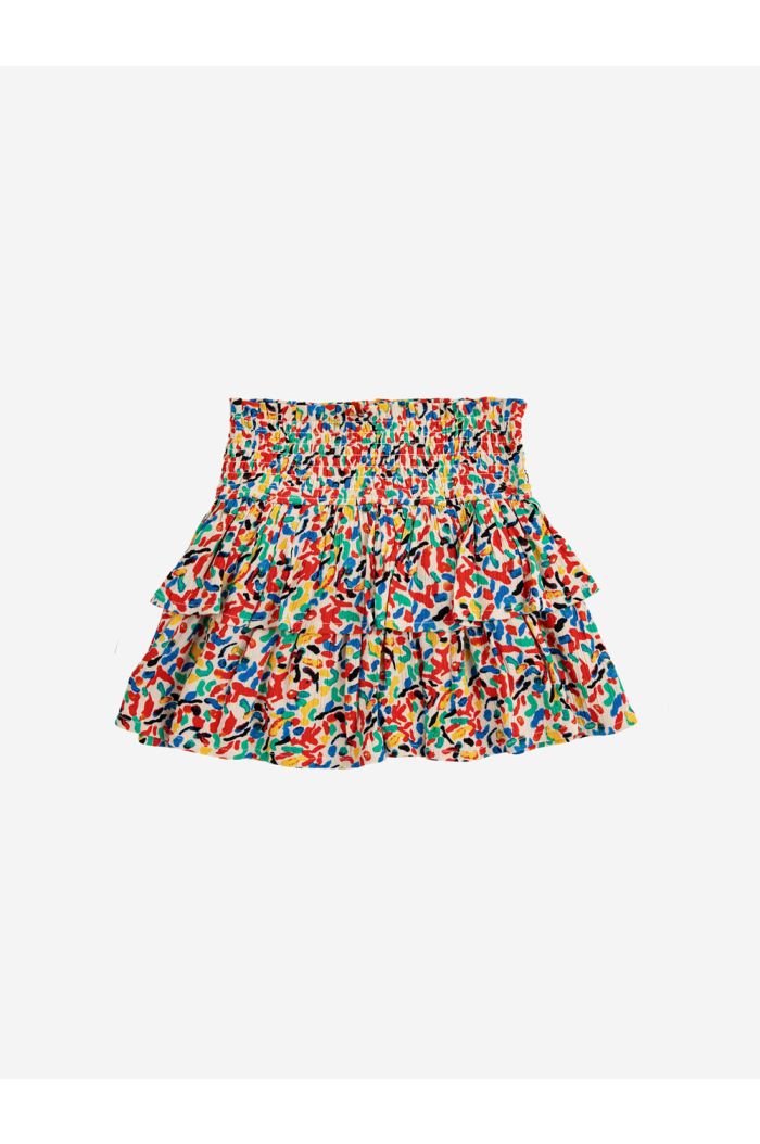 Bobo Choses Confetti all over woven ruffle skirt Multicolor_1