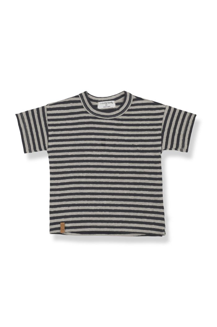 1+ in the family CESAR shortsleeve t-shirt Anthracite-Beige_1