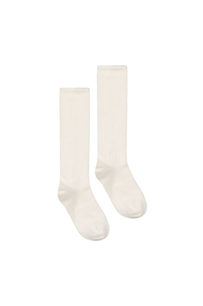 Gray Label Long Ribbed Socks Cream_1