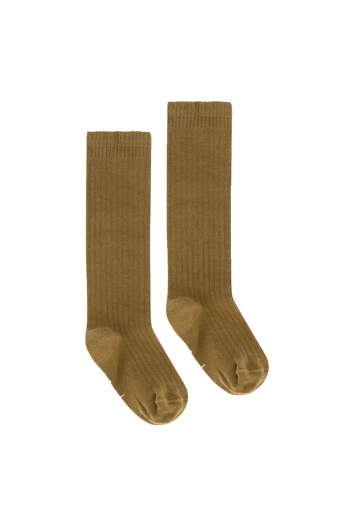 Gray Label Long Ribbed Socks Peanut_1