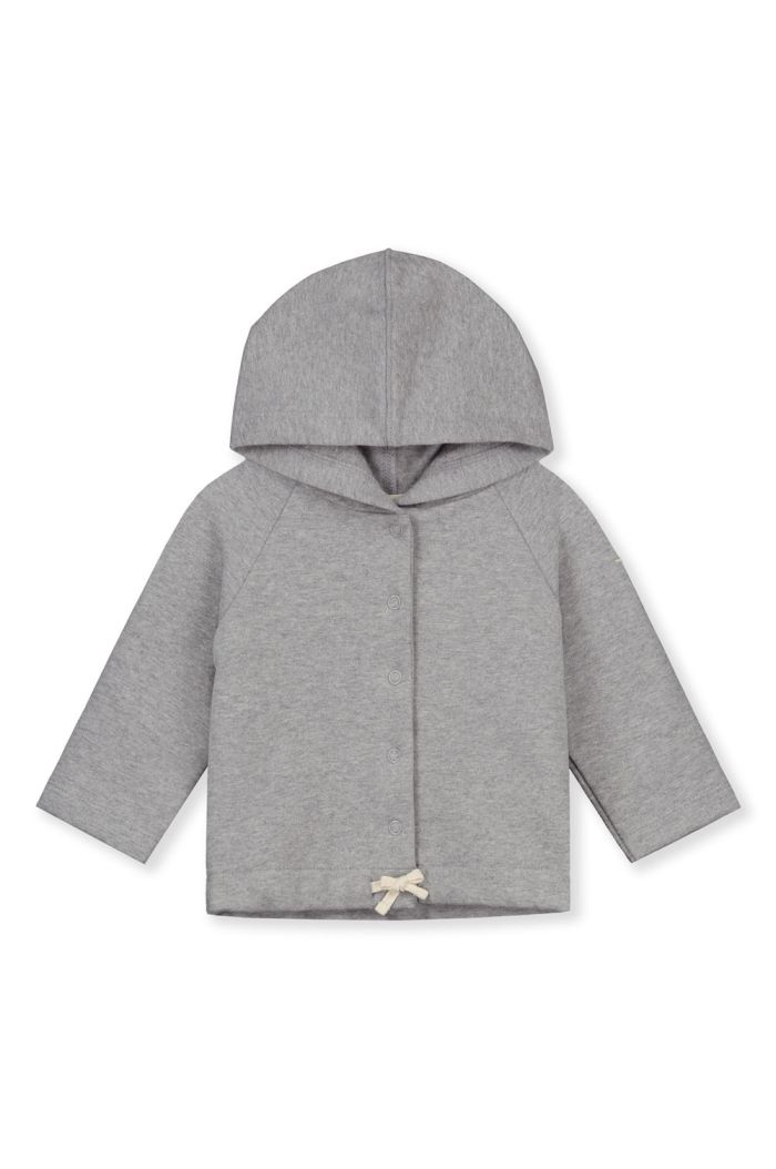 Gray Label Baby Hooded Cardigan Grey Melange_1