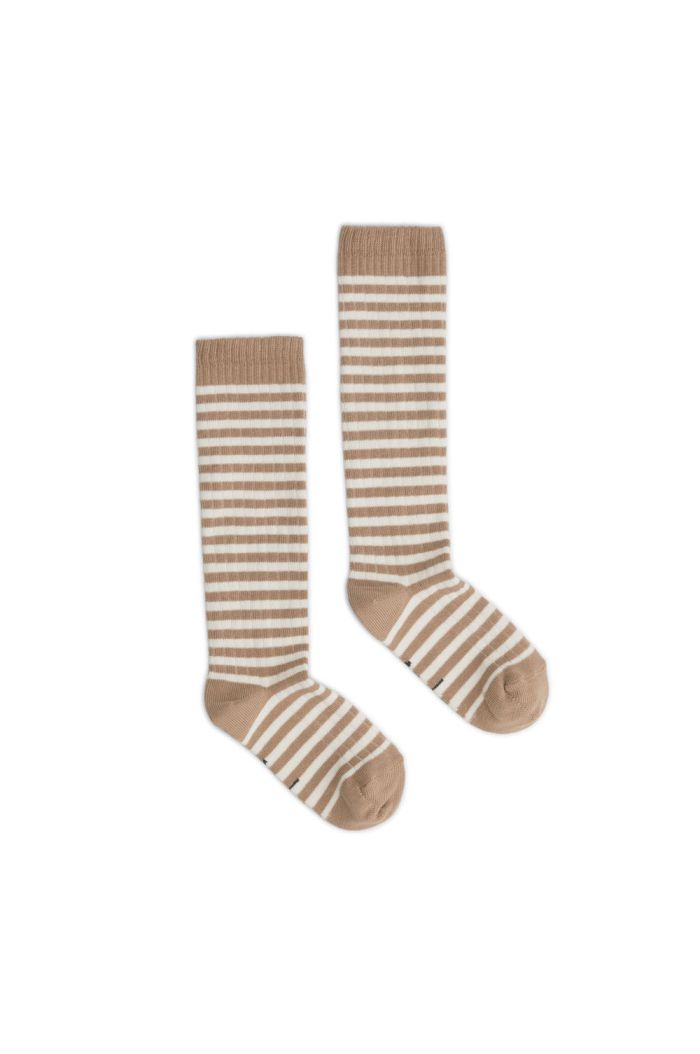 Gray Label Long Ribbed Socks Biscuit - Cream_1