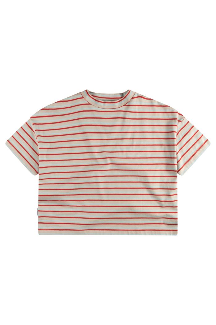 Mingo Boxy T-Shirt Cherry Stripe_1