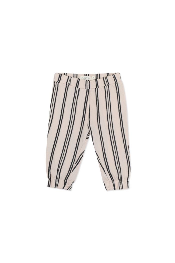 Phil&Phae Baby pants textured stripes shell_1
