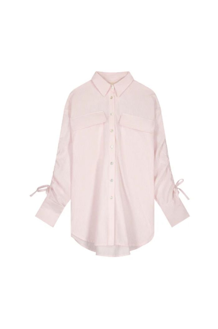 Charlie Petite Katie Blouse Mommy Pink Stripe_1