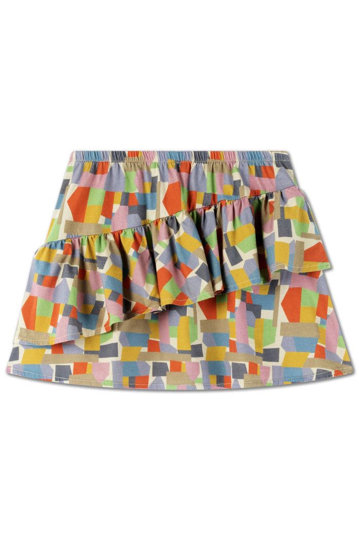 Repose AMS Ruffle Skirt Graphic Colorblock_1