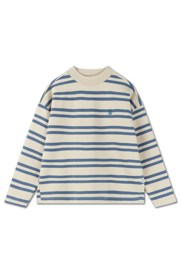 Repose AMS Oversized Boxy Sweater Shadow Blue Sand Stripe_1