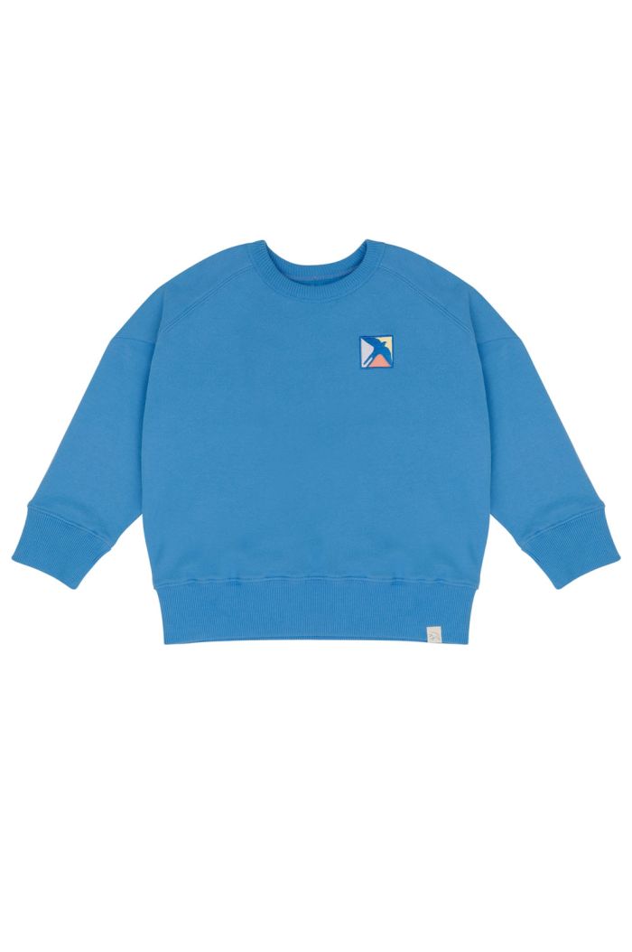 Jenest Sammy Badge Sweater Bright Blue_1