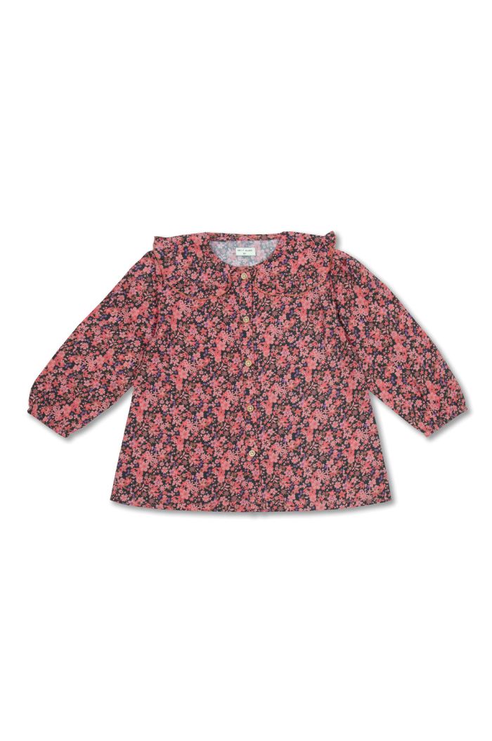 Petit Blush Ruffled Collar Blouse Icon Flower All-over print_1