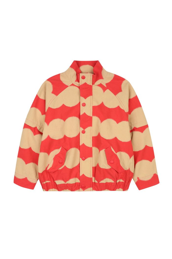 Jelly Mallow Dot Woven Jacket Red_1
