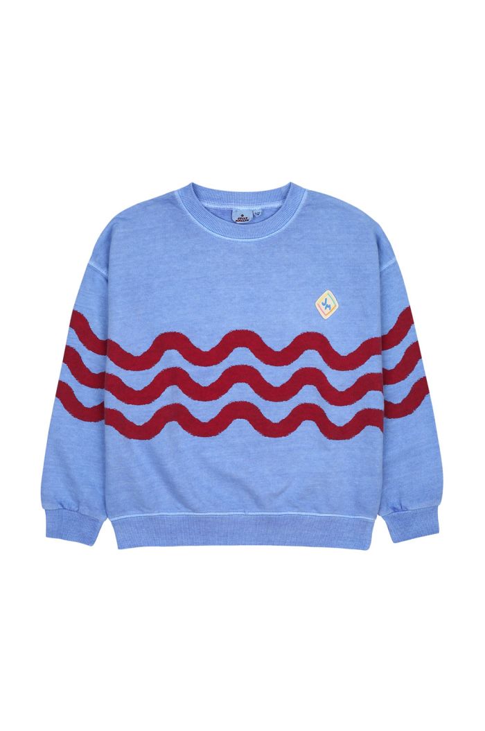 Jelly Mallow Wave Pigment Sweatshirt Blue_1
