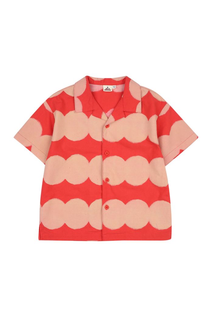 Jelly Mallow Dot Summer Shirt Red_1