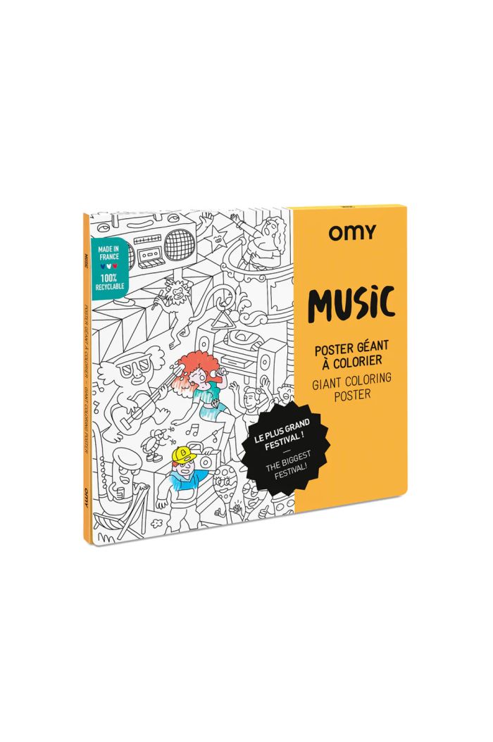 OMY Giant Coloring Poster Music