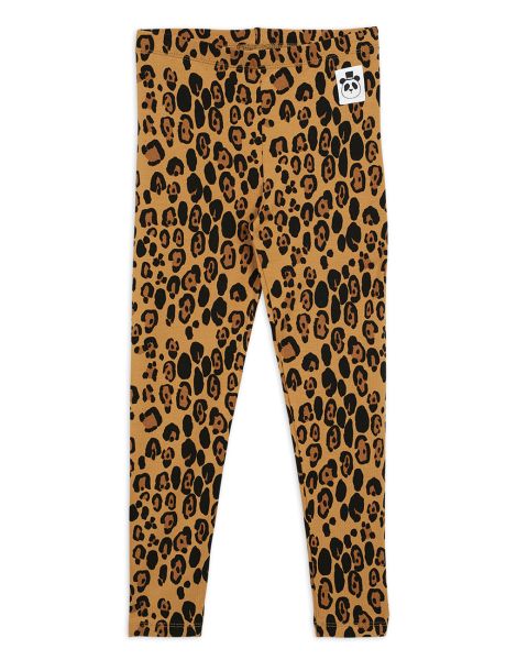 Mini Rodini Basic leopard leggings Beige_1