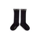 Collegien High Socks With Tulle Noir Charbon