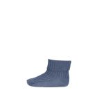 MP Denmark Cotton rib baby socks 4222 Stone blue