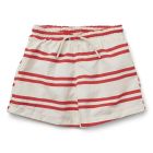 Liewood Duke board shorts Stripe: Creme de la creme/Apple red