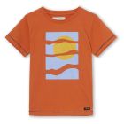 A MONDAY in Copenhagen Sky T-shirt Apricot Orange