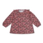 Petit Blush Ruffled Collar Blouse Icon Flower All-over print
