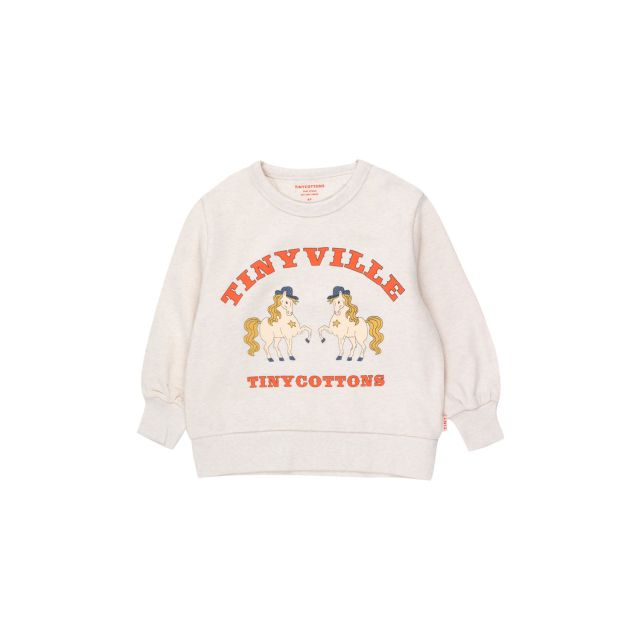 Tinycottons Tinyville Sweatshirt Light Cream Heather_1