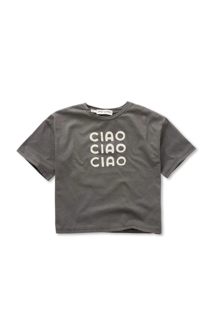 Sproet & Sprout T-shirt ciao Washed Black_1