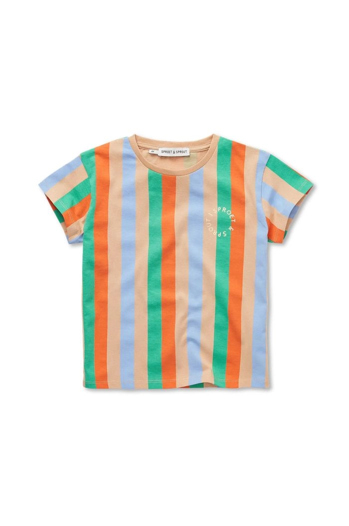 Sproet & Sprout T-shirt vertical stripes Sand_1