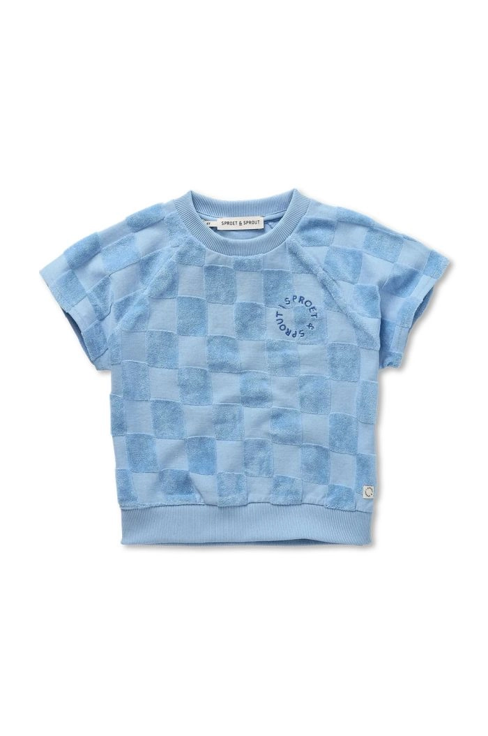 Sproet & Sprout Raglan sweatshirt terry blocks Forever Blue_1