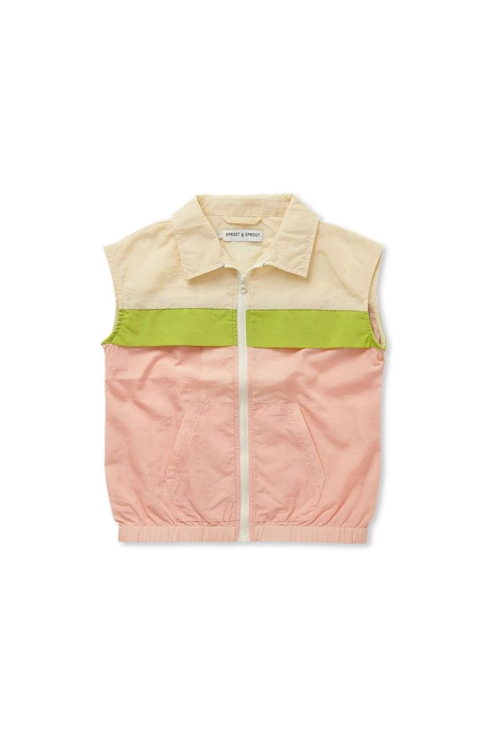 Sproet & Sprout Anorak vest colourblock Blush Pink_1