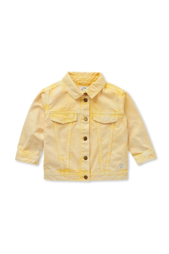 Sproet & Sprout Denim jacket Pastel Yellow_1