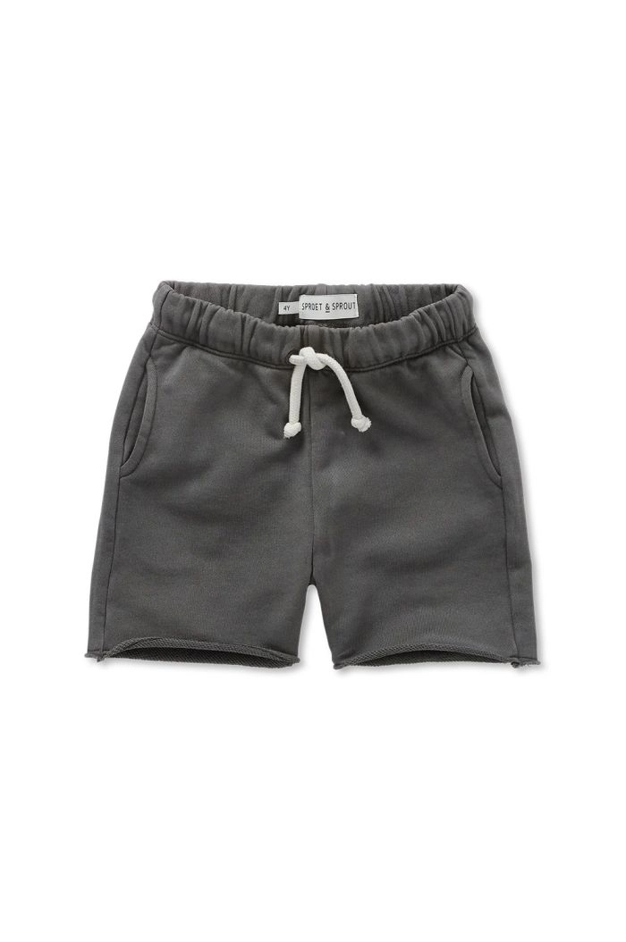 Sproet & Sprout Sweat shorts washed black Washed Black_1
