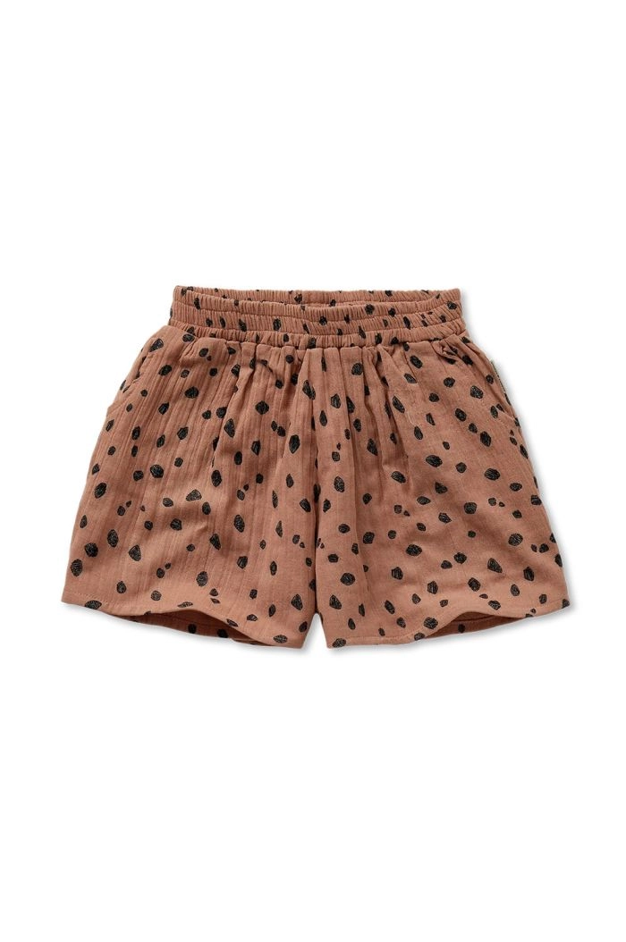 Sproet & Sprout Muslin shorts animal print Camel_1