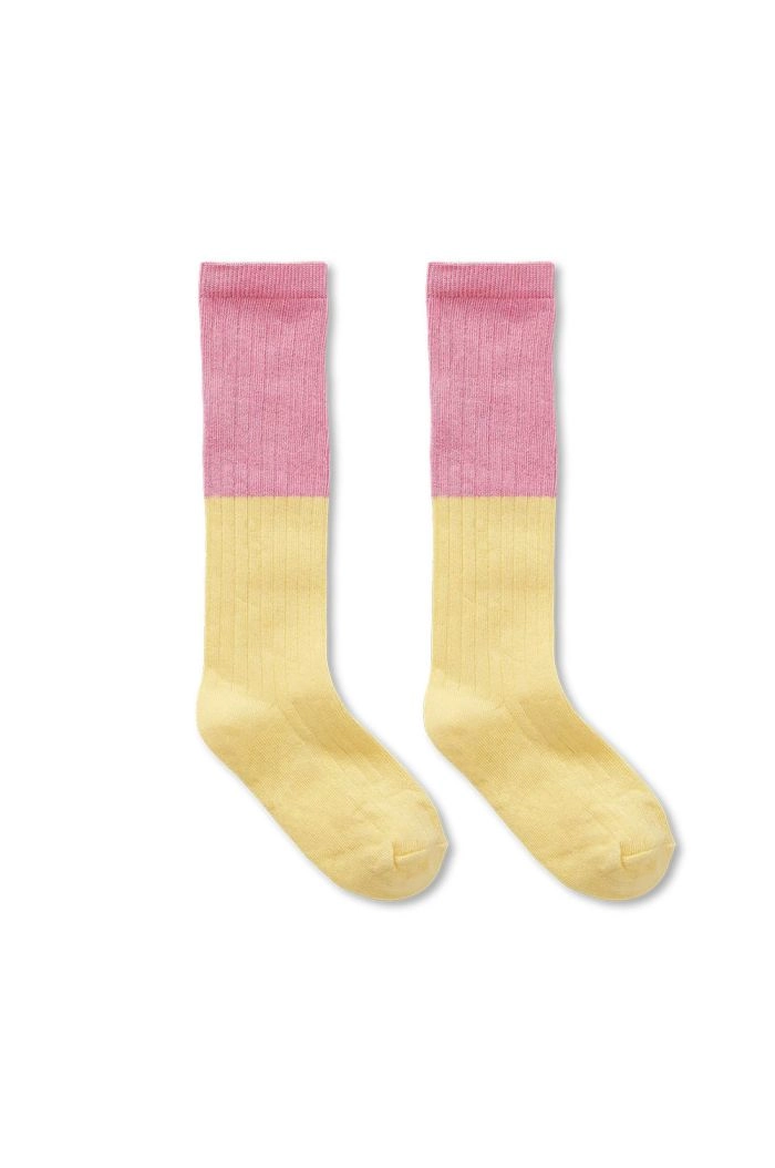 Sproet & Sprout Socks colourblock yellow Pastel Yellow_1
