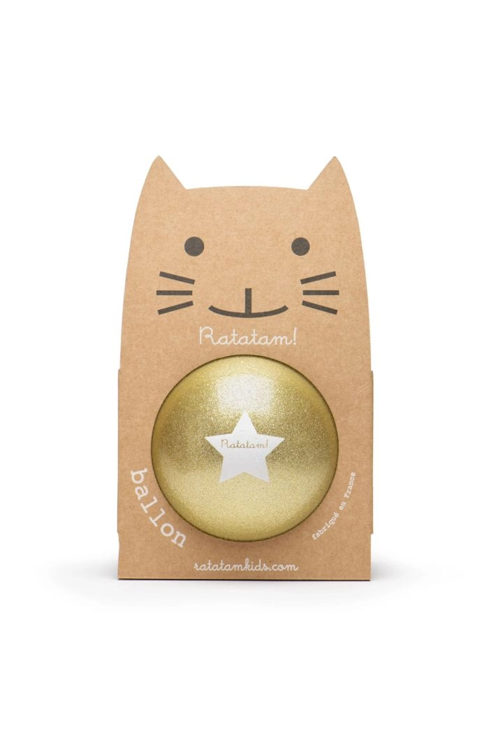 Ratatam! Glitter Ball 22cm B006 Gold_1