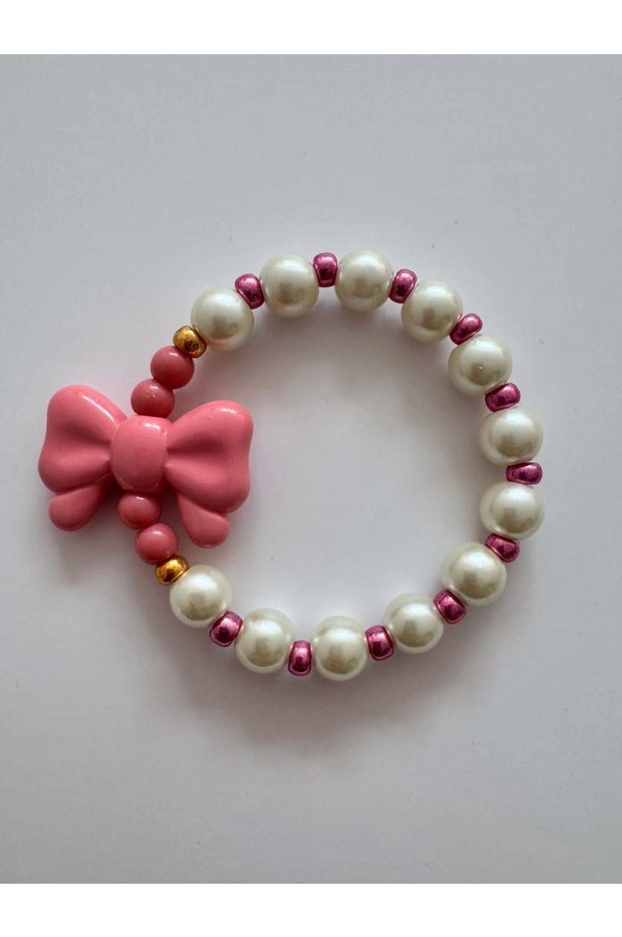 ByMelo Armband Strik roze _1