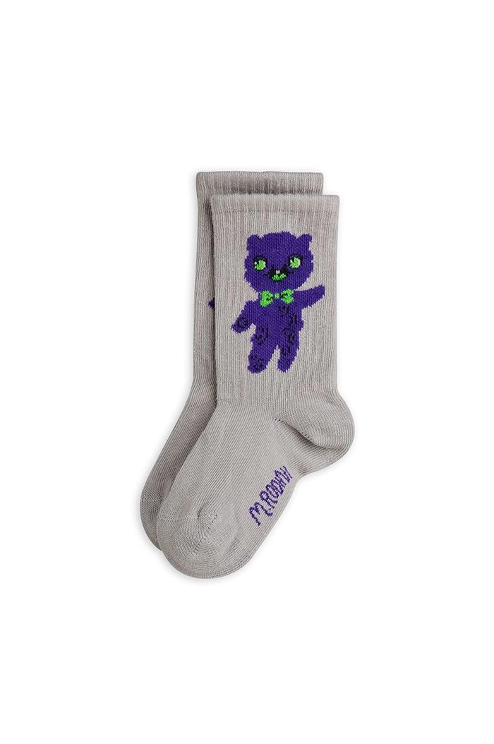 Mini Rodini Socks Monster Grey_1