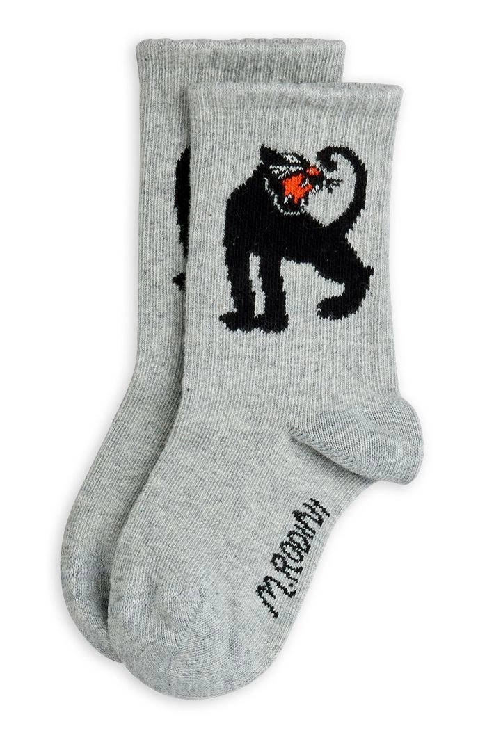 Mini Rodini Mini Rodini Panther socks Grey_1