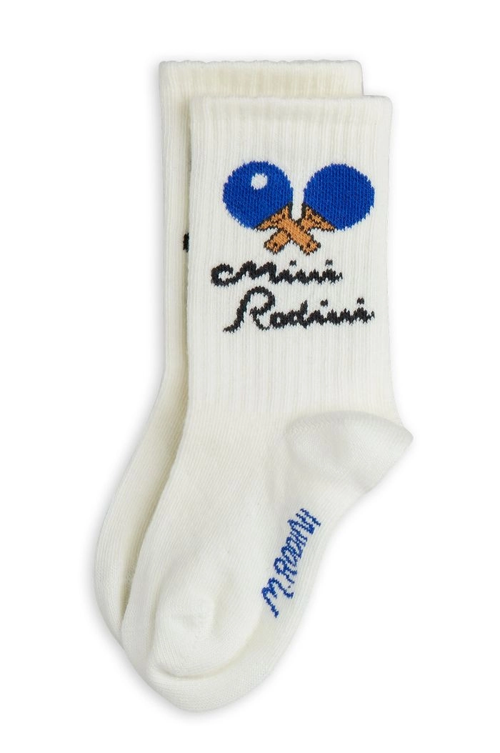 Mini Rodini Mini Rodini Table tennis socks White_1