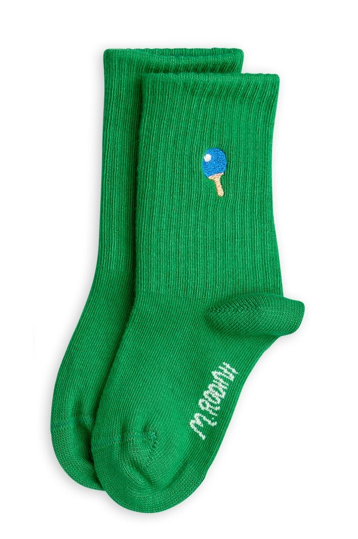 Mini Rodini Mini Rodini Table tennis socks Green_1