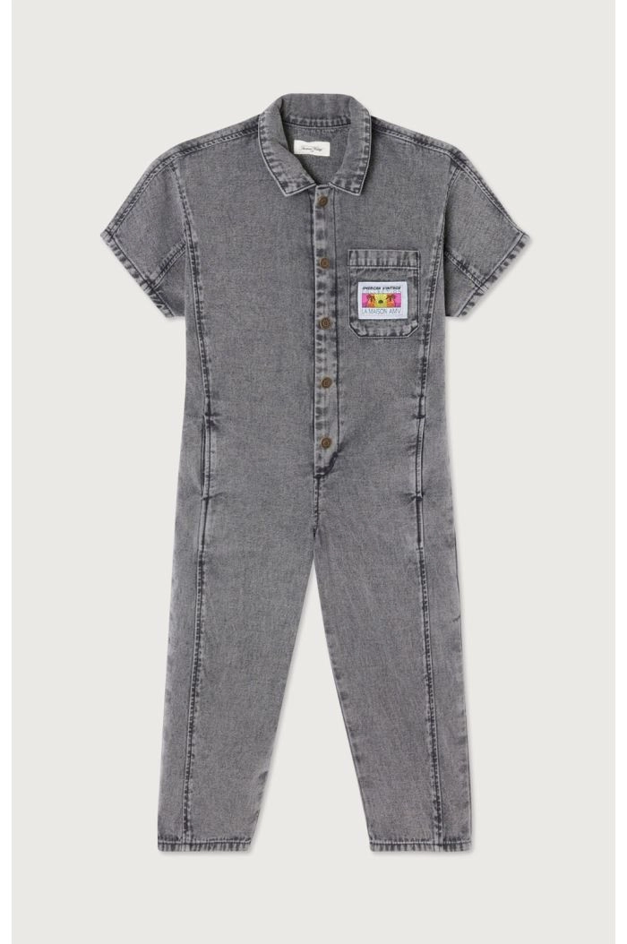 American Vintage Combinaison Pantalon Mc Col Chemi Grey_1