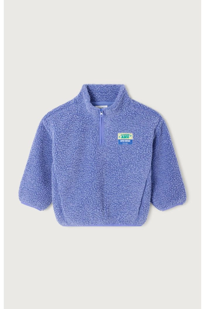 American Vintage Hoktown Sweat Long Ml Col Zippe Provence Chine_1
