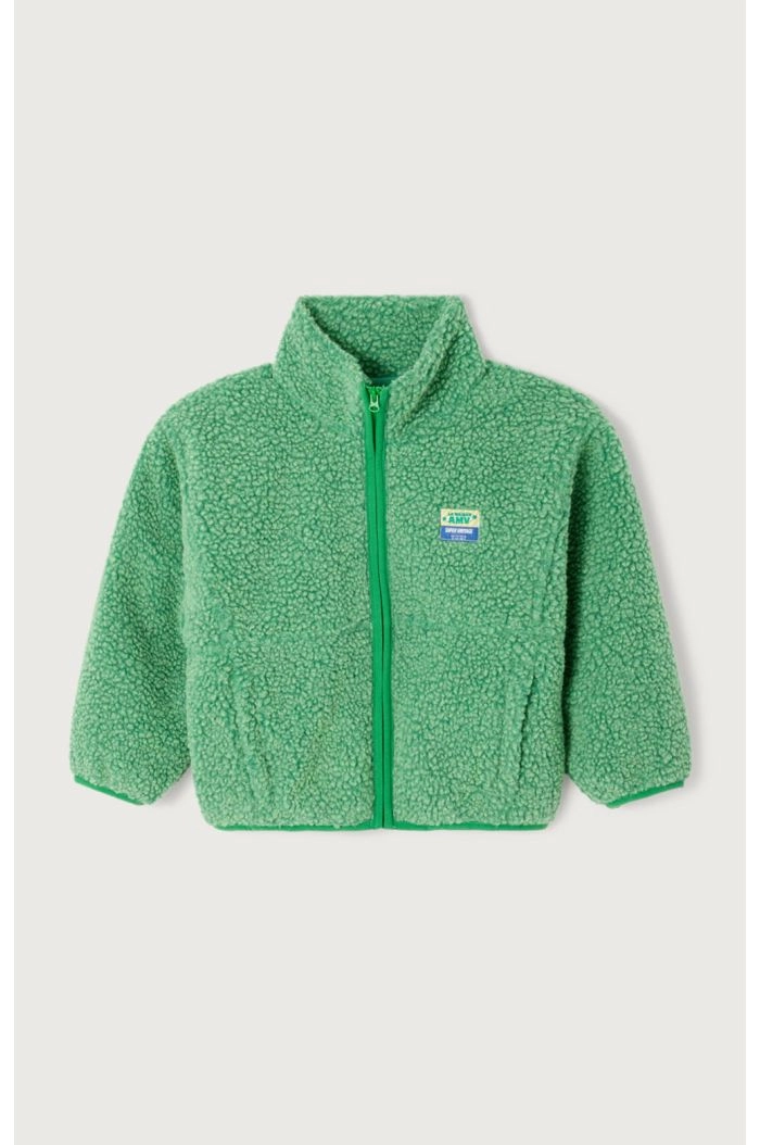 American Vintage Hoktown Veste Courte Ample Ml Zip Pelouse Chine_1