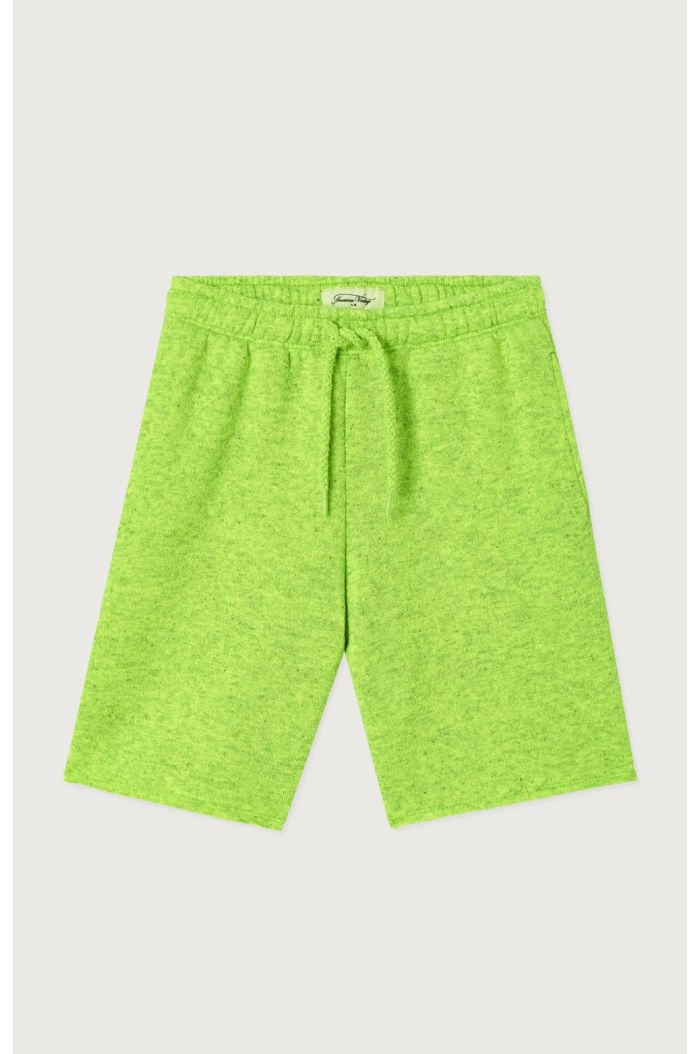 American Vintage Evona Short Bermuda Ample Jaune Fluo Surteint_1