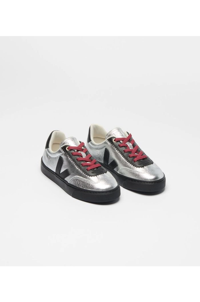 Veja X Jelly Mallow Sml Volley Leather Silver_1
