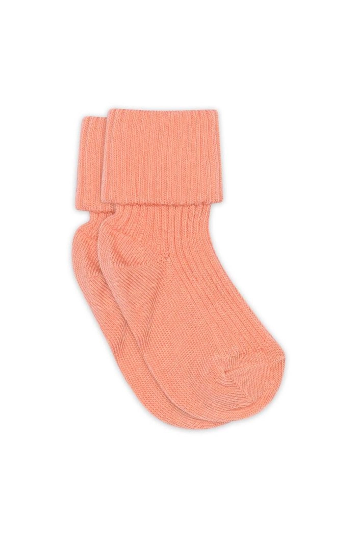 MP Denmark Cotton rib baby socks 196 Orange_1