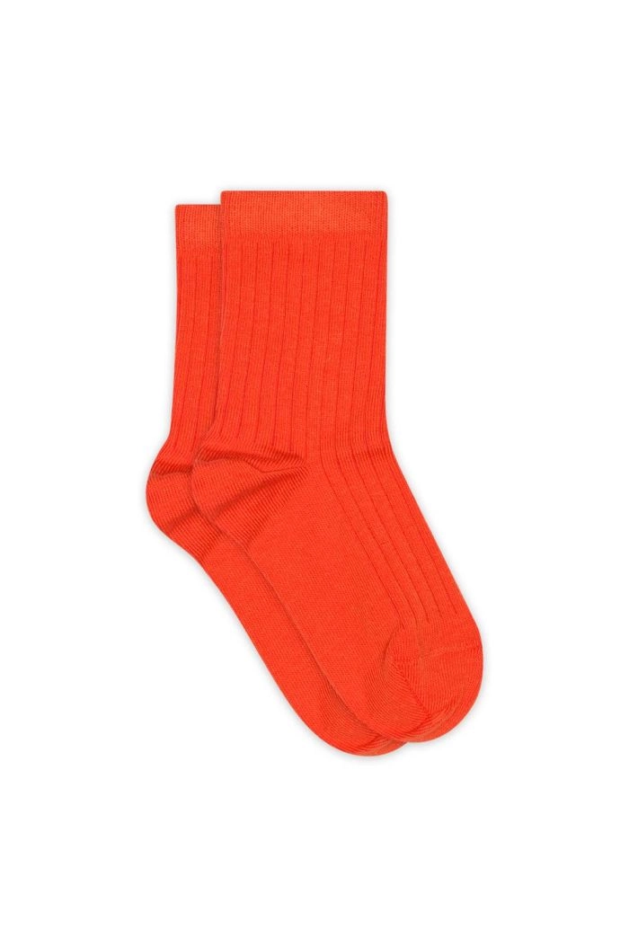 MP Denmark Cotton rib socks 854 Spicy Orange_1