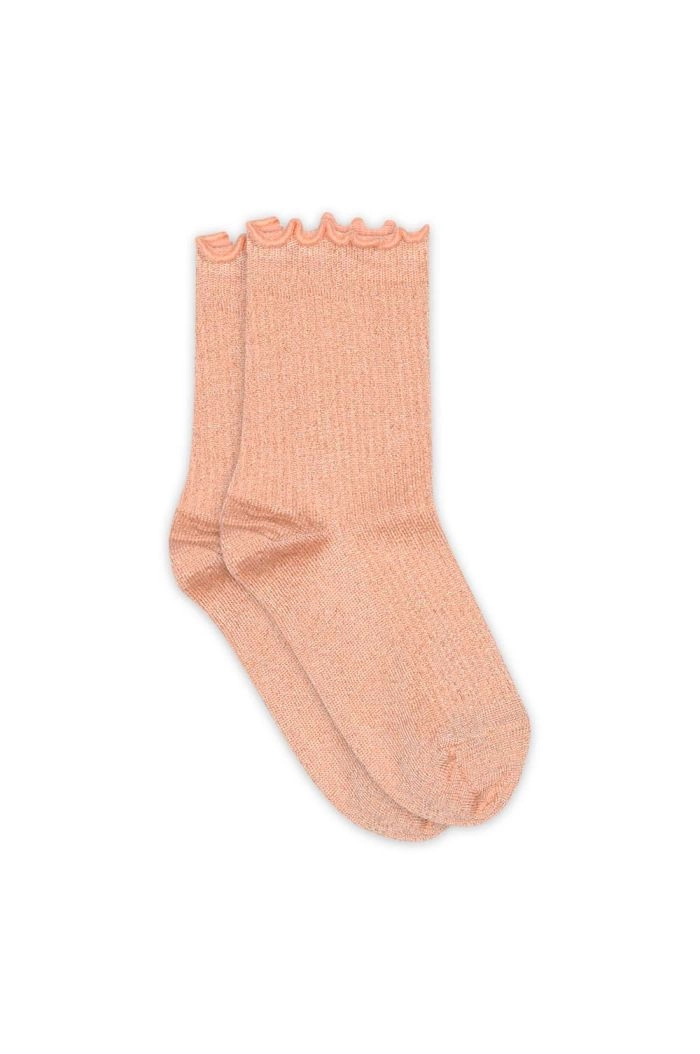 MP Denmark Doris glitter socks 4272 Guava_1