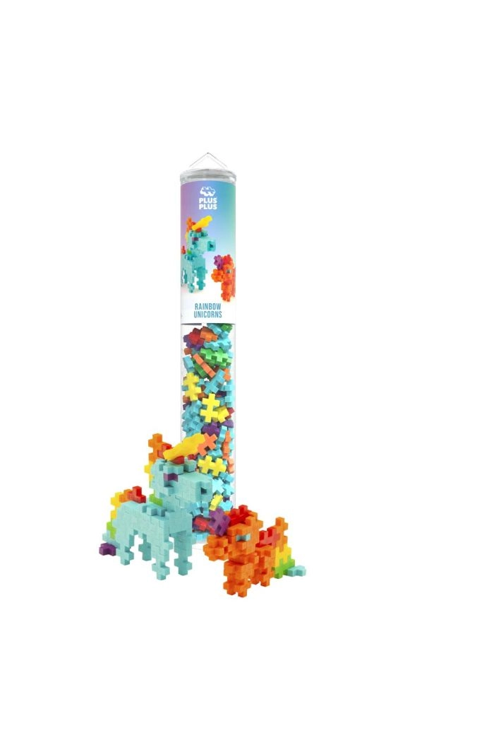 Plus-Plus Rainbow Unicorn 100 stuks Tube _1