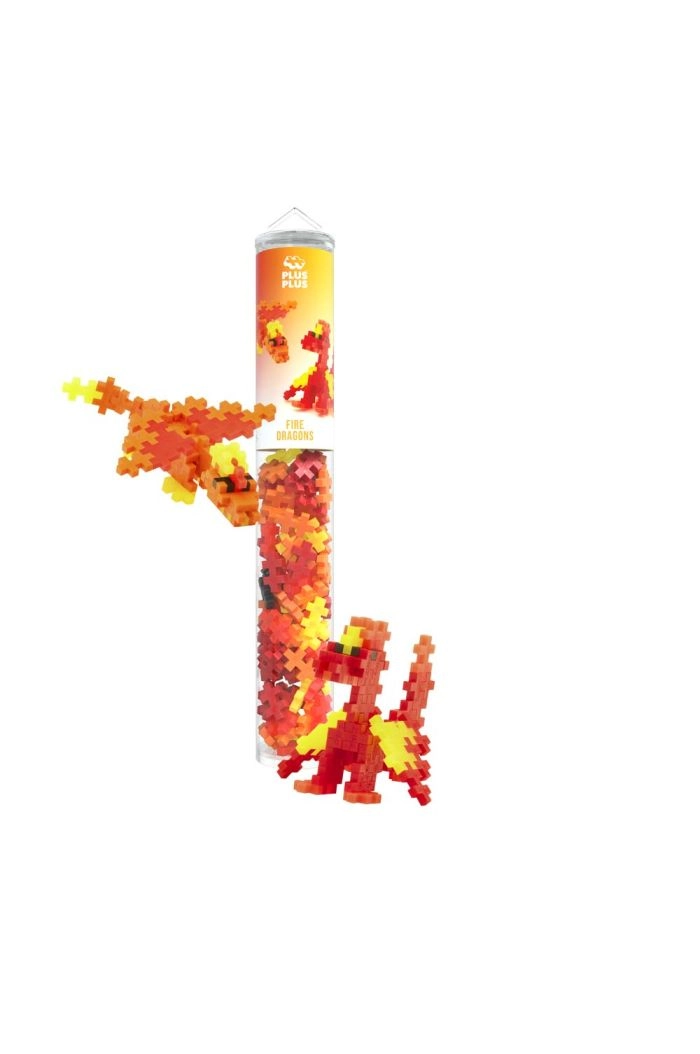 Plus-Plus Fire Dragons stuks Tube _1