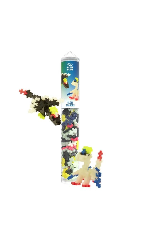 Plus-Plus Glow Dragons 100 stuks Tube _1