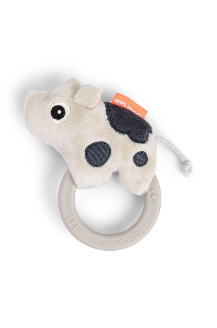 Done by Deer Sensory rattle w/teether Dotti Sand_1